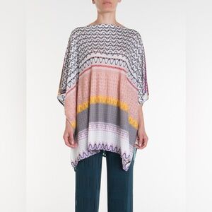 MISSONI Geometric Inlay Poncho